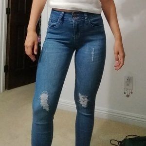 Mid Rise Stretchy Skinny Jeans